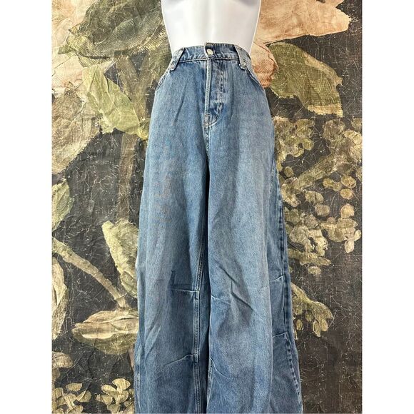 Free People Westward Demi Barrel Leg Jeans Size 25 - Picture 6 of 11